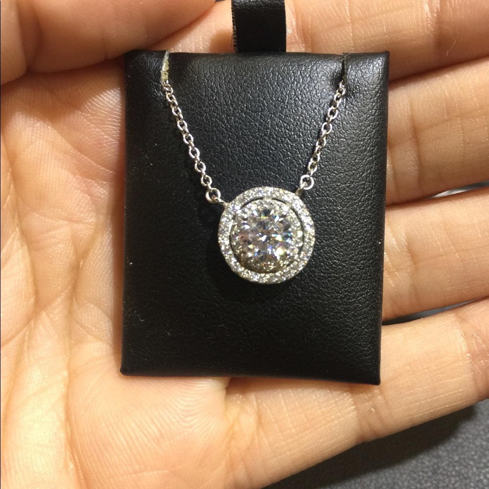 Sterling Silver Cz Pendant